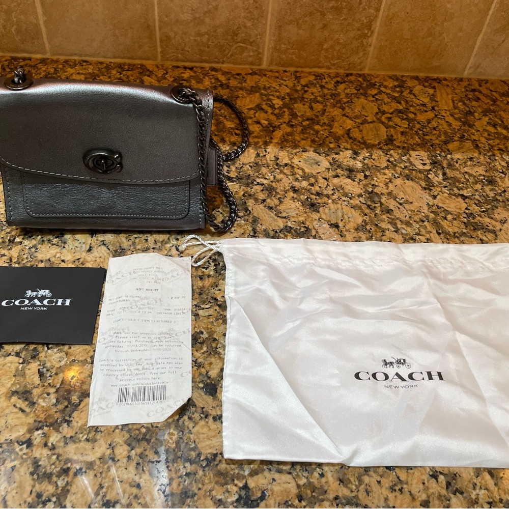 Coach Black Leather Crossbody Bag